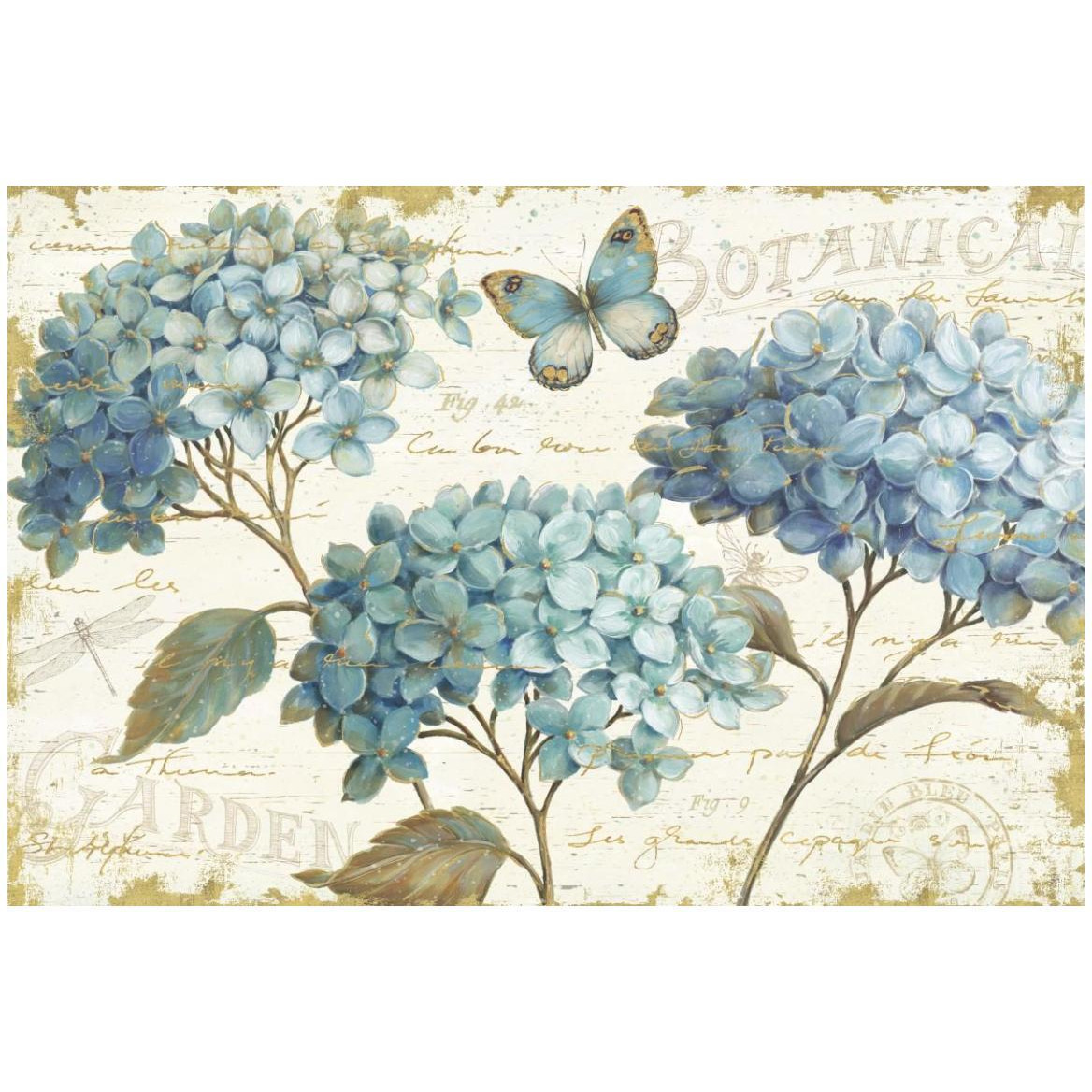 Blue Garden I -Paper Art-50&quotx34"