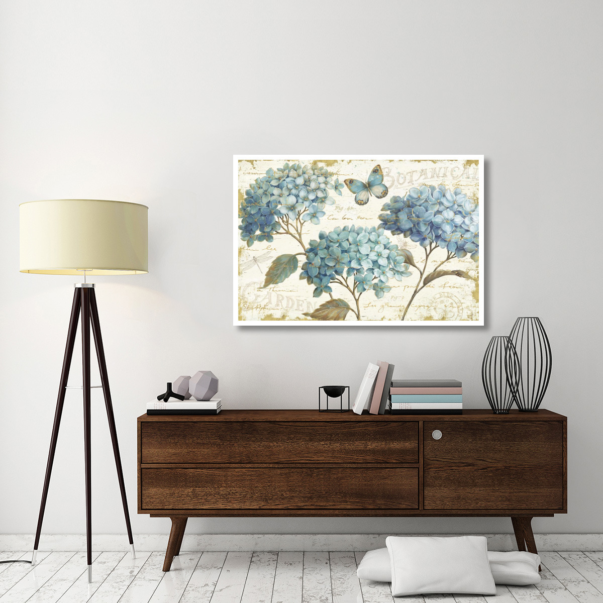 Blue Garden I -Paper Art-50&quotx34"