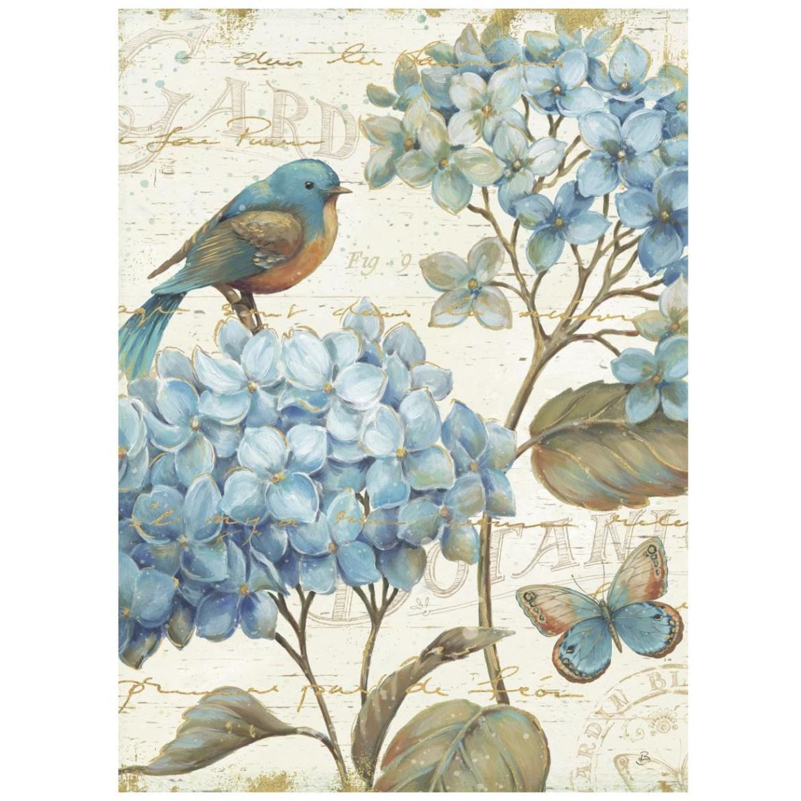 Blue Garden II -Paper Art-32&quotx42"