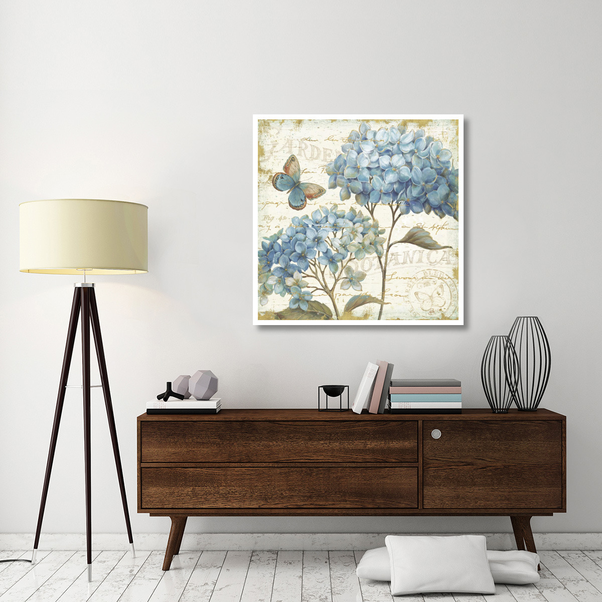 Blue Garden IV -Paper Art-42&quotx42"