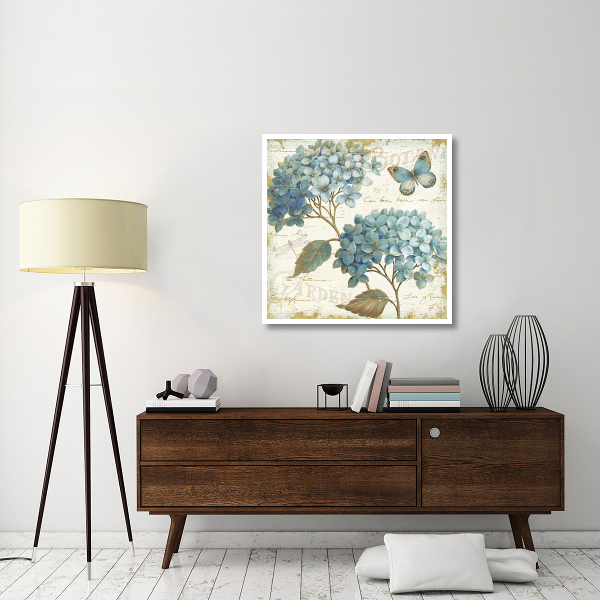 Blue Garden V -Paper Art-38&quotx38"