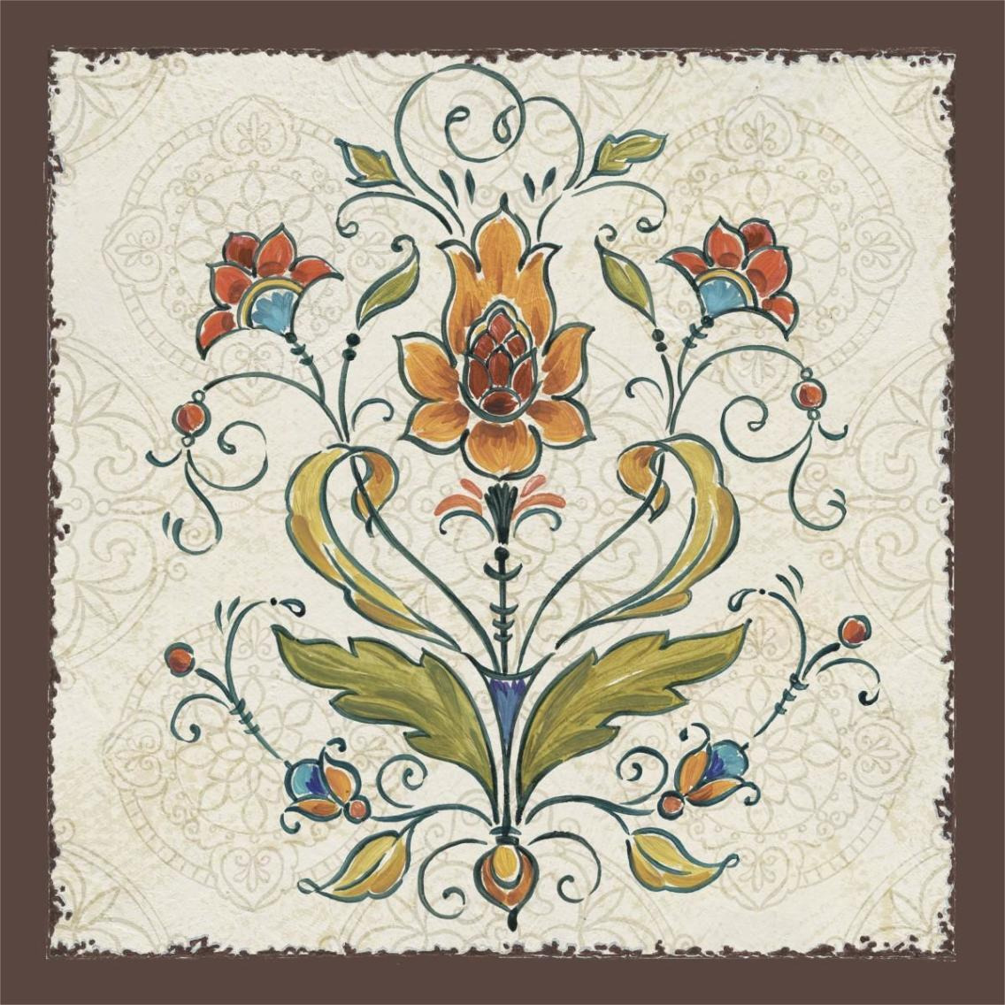 Mediterranean Flair III -Paper Art-38&quotx38"