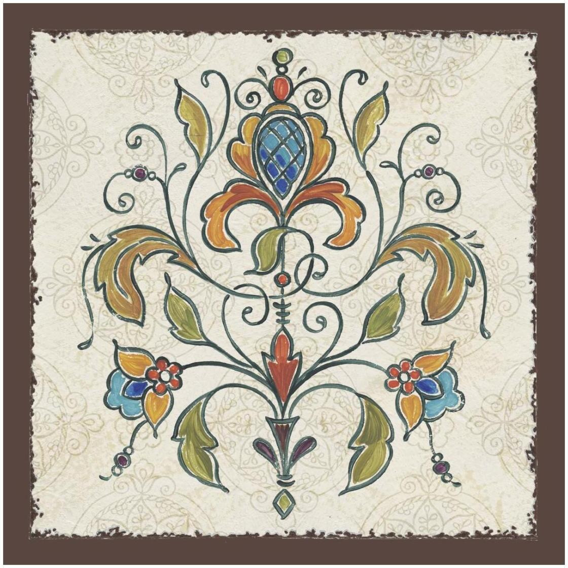 Mediterranean Flair IV -Paper Art-26&quotx26"