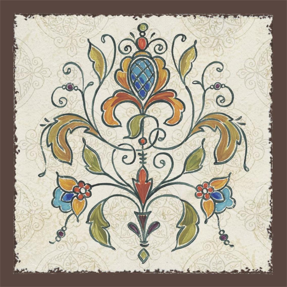 Mediterranean Flair IV -Paper Art-38&quotx38"