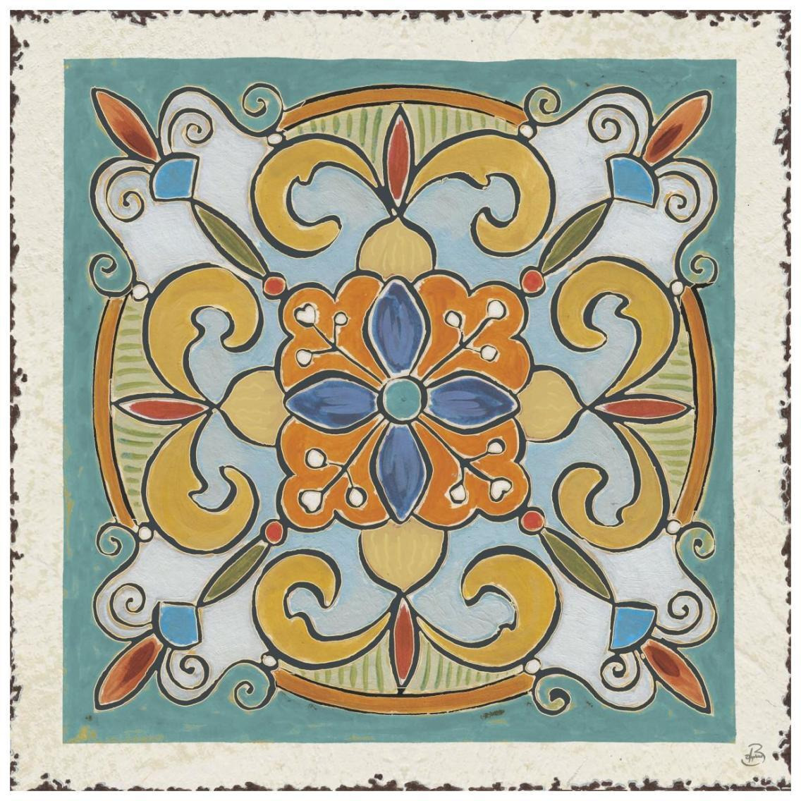 Mediterranean Flair VII -Paper Art-26&quotx26"