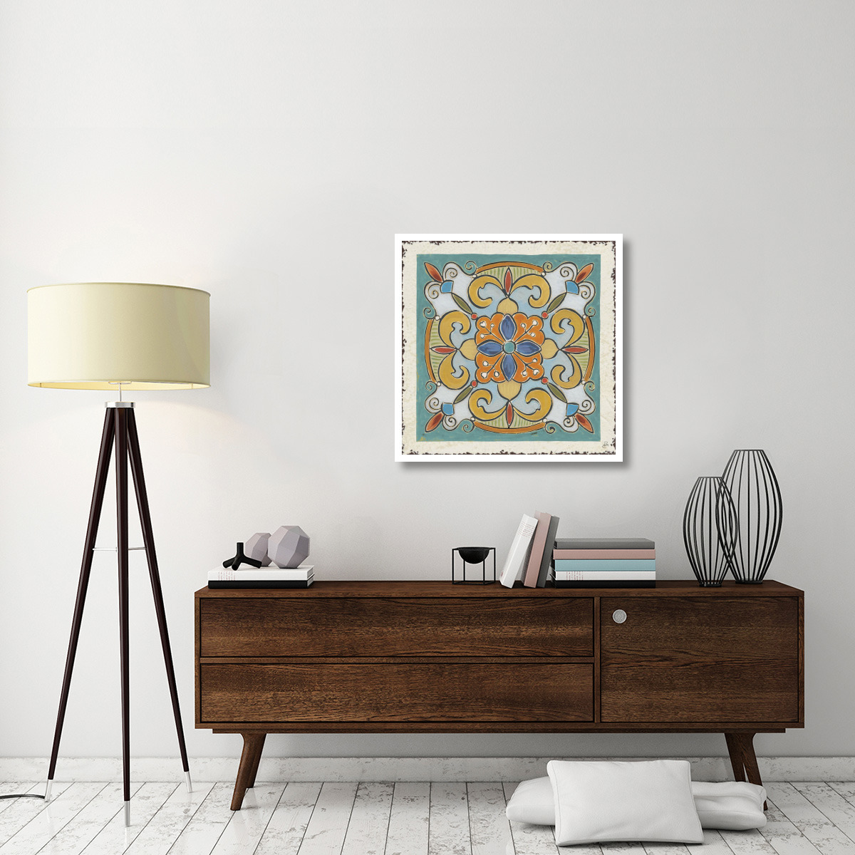 Mediterranean Flair VII -Paper Art-32&quotx32"