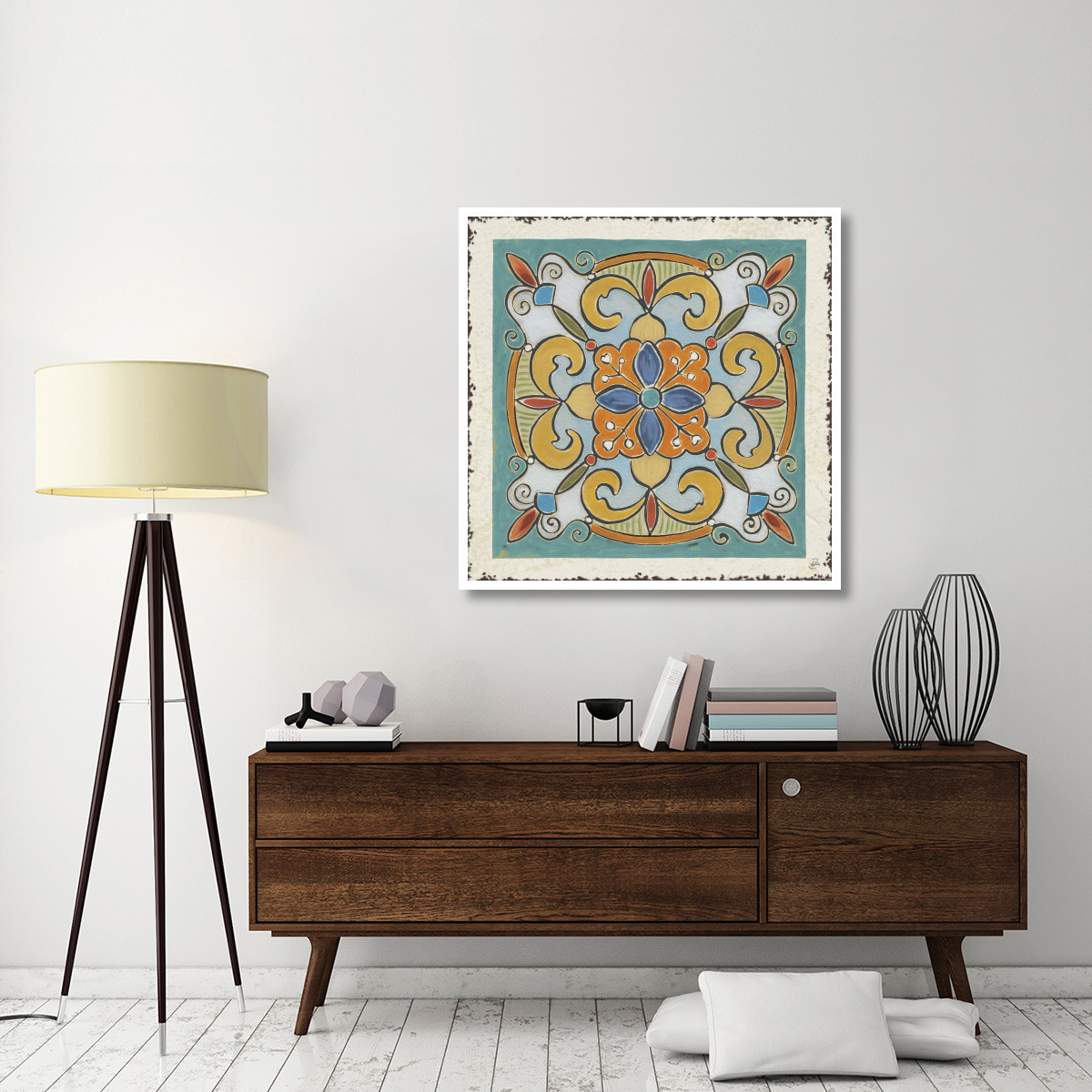 Mediterranean Flair VII -Paper Art-42&quotx42"