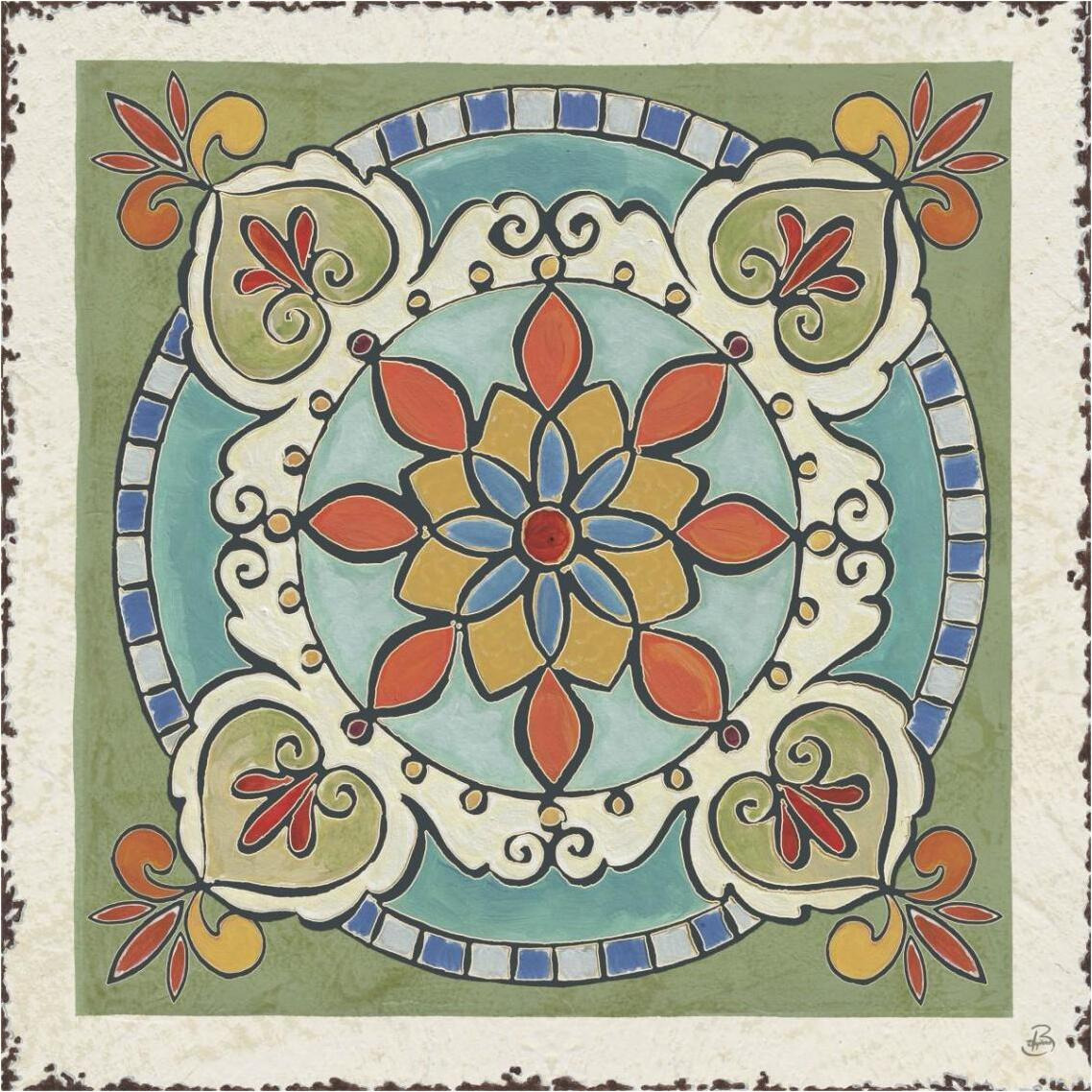 Mediterranean Flair IX -Paper Art-38&quotx38"
