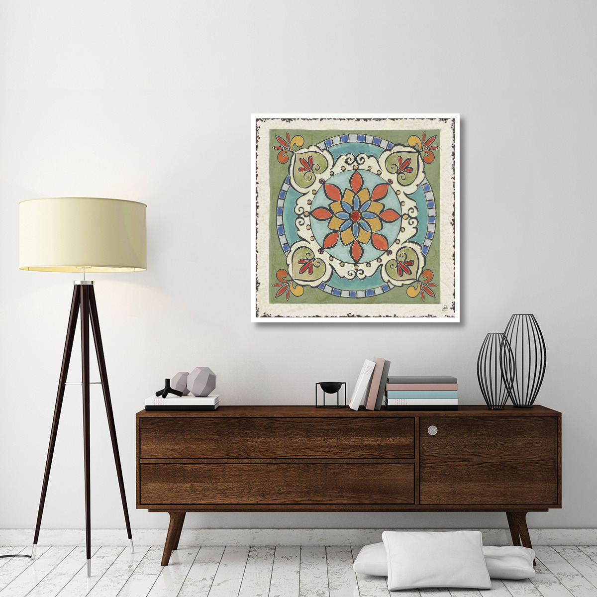 Mediterranean Flair IX -Paper Art-42&quotx42"