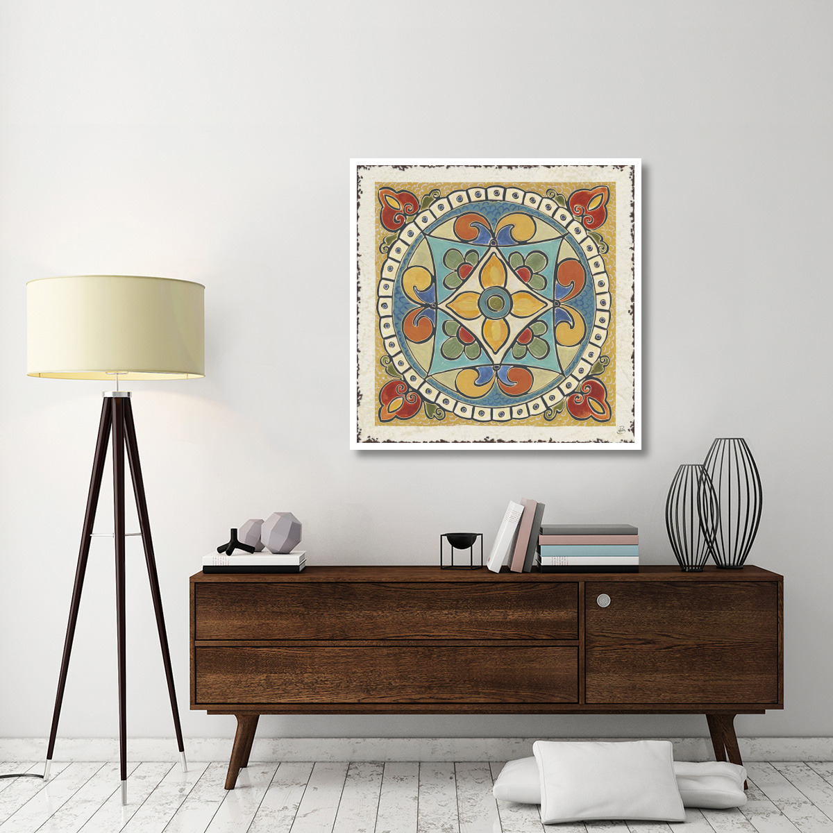 Mediterranean Flair X -Paper Art-42&quotx42"