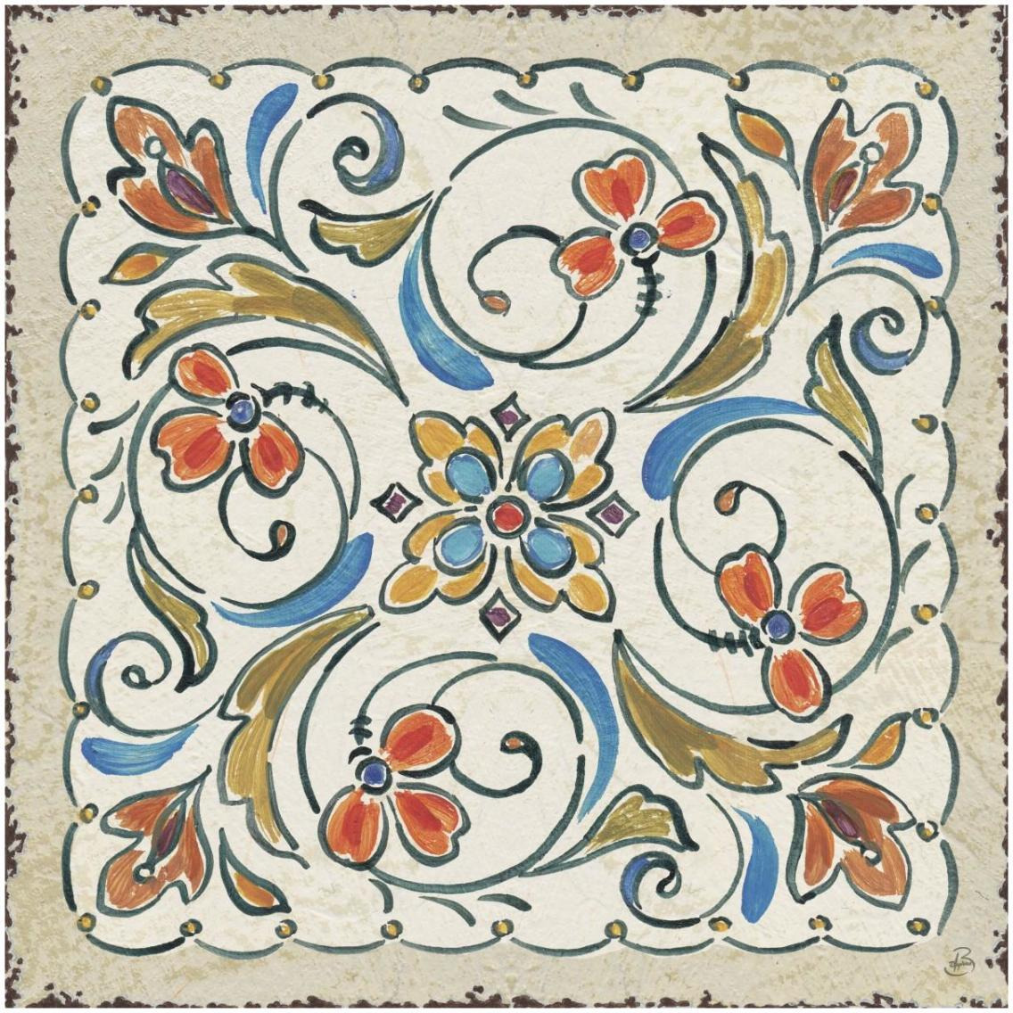 Mediterranean Flair XI -Paper Art-32&quotx32"