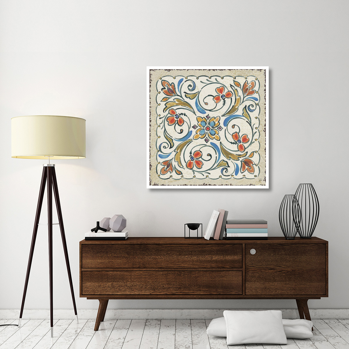 Mediterranean Flair XI -Paper Art-42&quotx42"