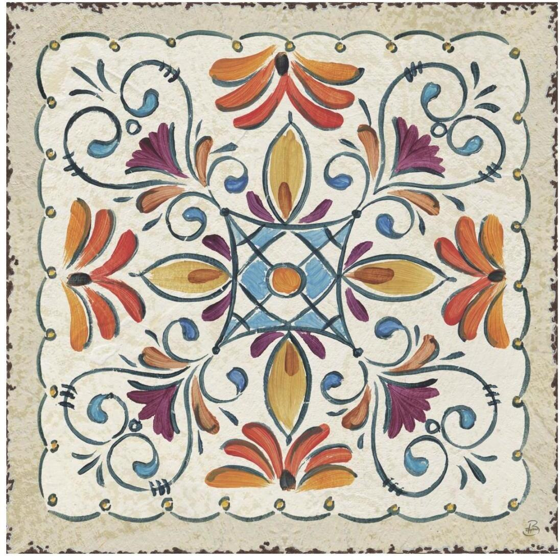 Mediterranean Flair XII -Paper Art-20&quotx20"