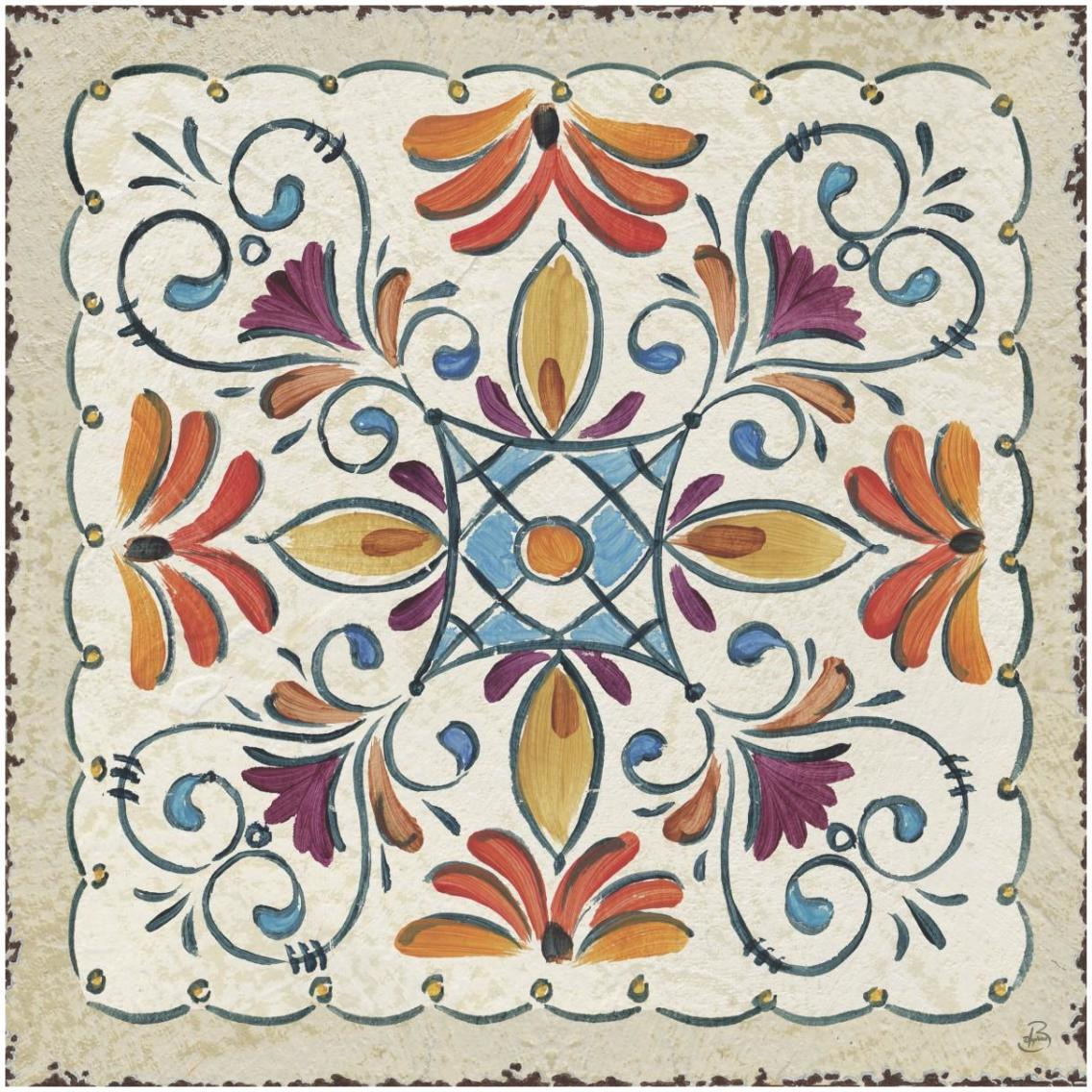 Mediterranean Flair XII -Paper Art-32&quotx32"