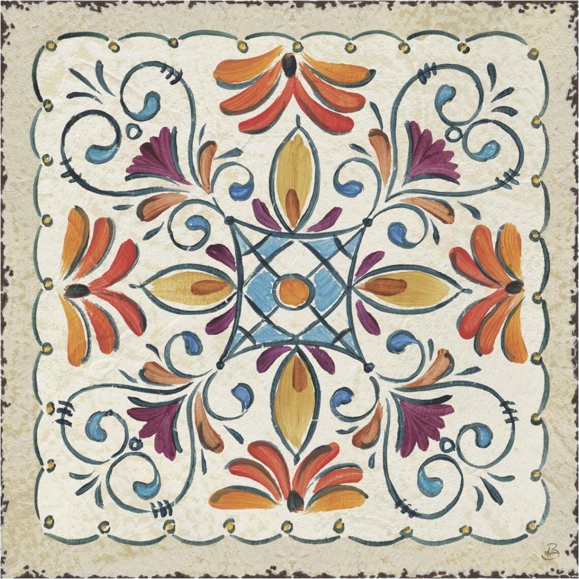 Mediterranean Flair XII -Paper Art-38&quotx38"