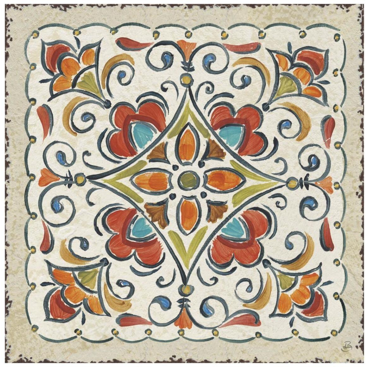 Mediterranean Flair XIII -Paper Art-42&quotx42"