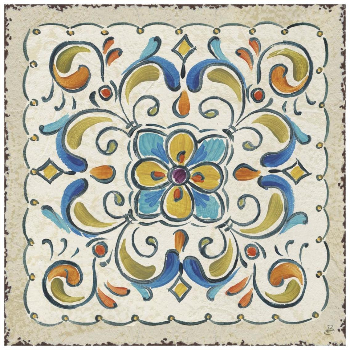 Mediterranean Flair XIV -Paper Art-26&quotx26"