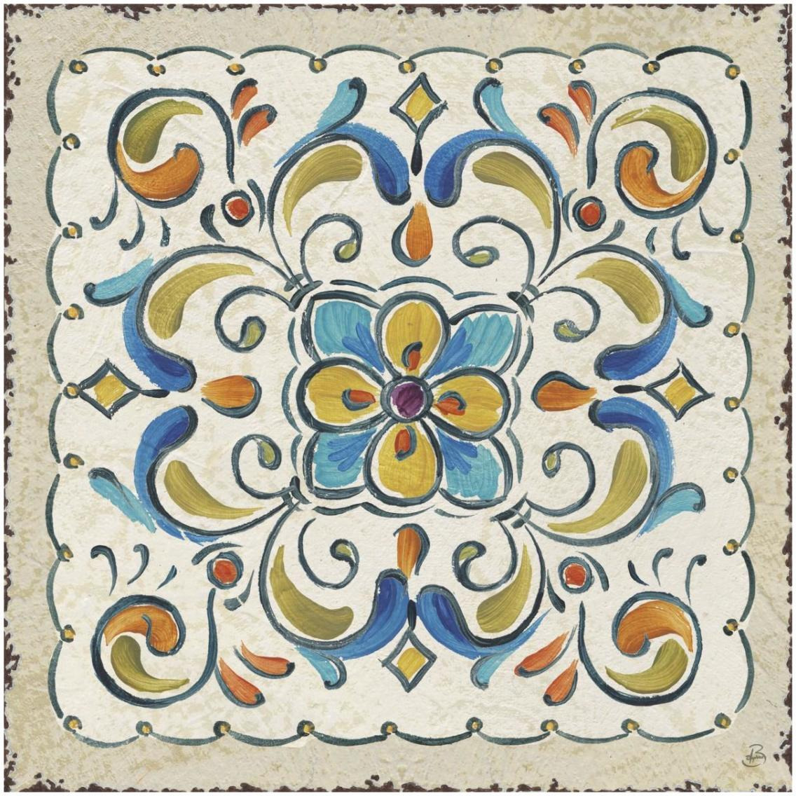 Mediterranean Flair XIV -Paper Art-32&quotx32"