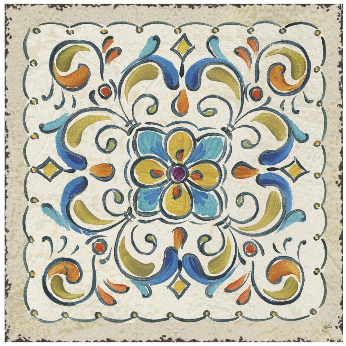 Mediterranean Flair XIV -Paper Art-42&quotx42"