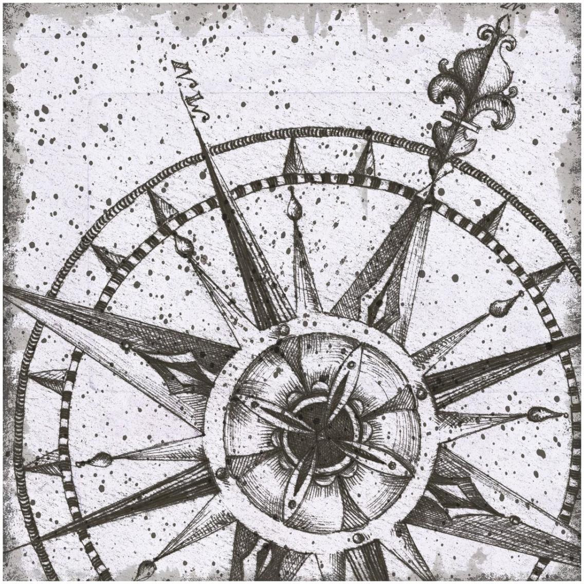 Coast to Coast I BW No Words -Paper Art-32&quotx32"