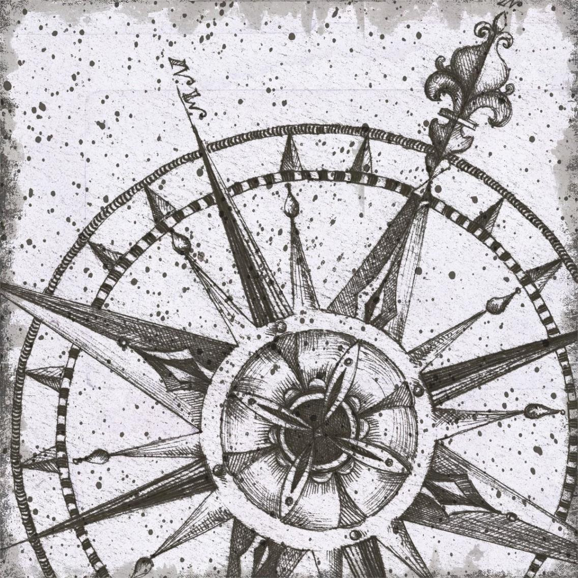 Coast to Coast I BW No Words -Paper Art-38&quotx38"