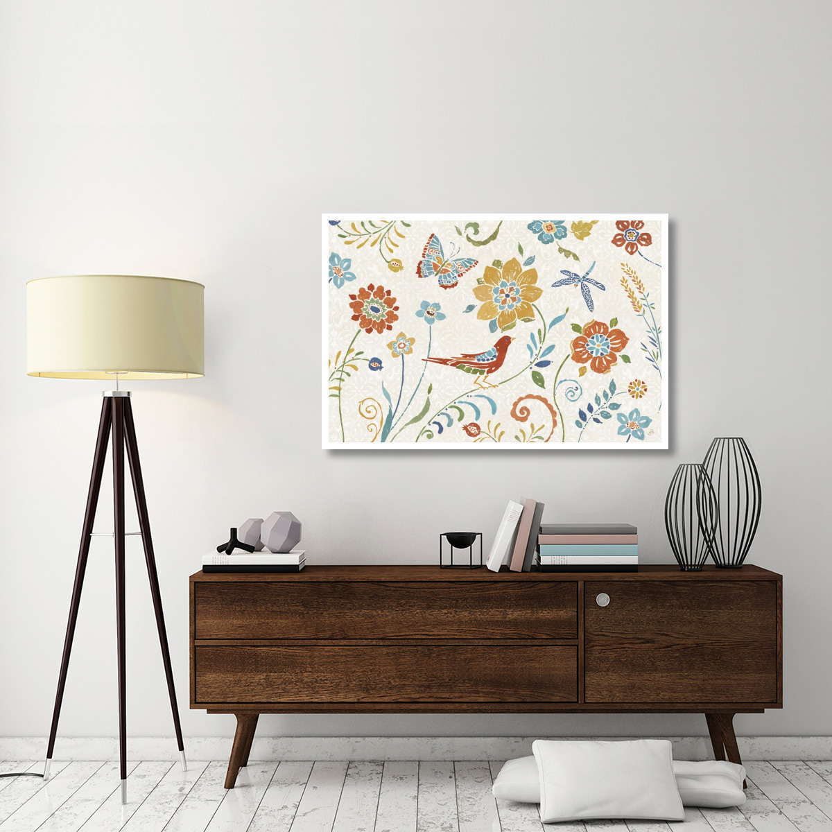 Spanish Impressions I -Paper Art-50&quotx34"