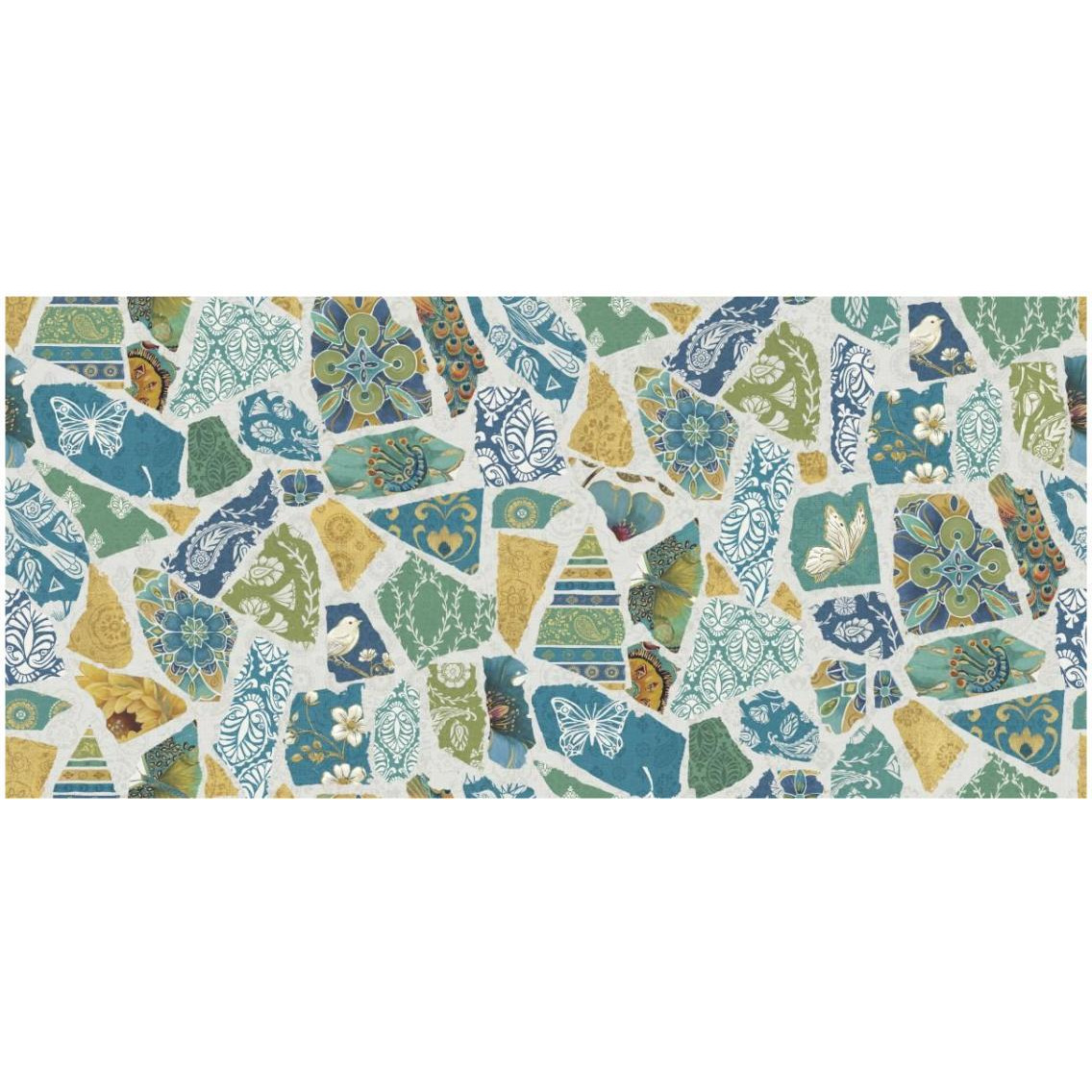 Free Bird Spanish Tiles -Paper Art-32&quotx15.8"