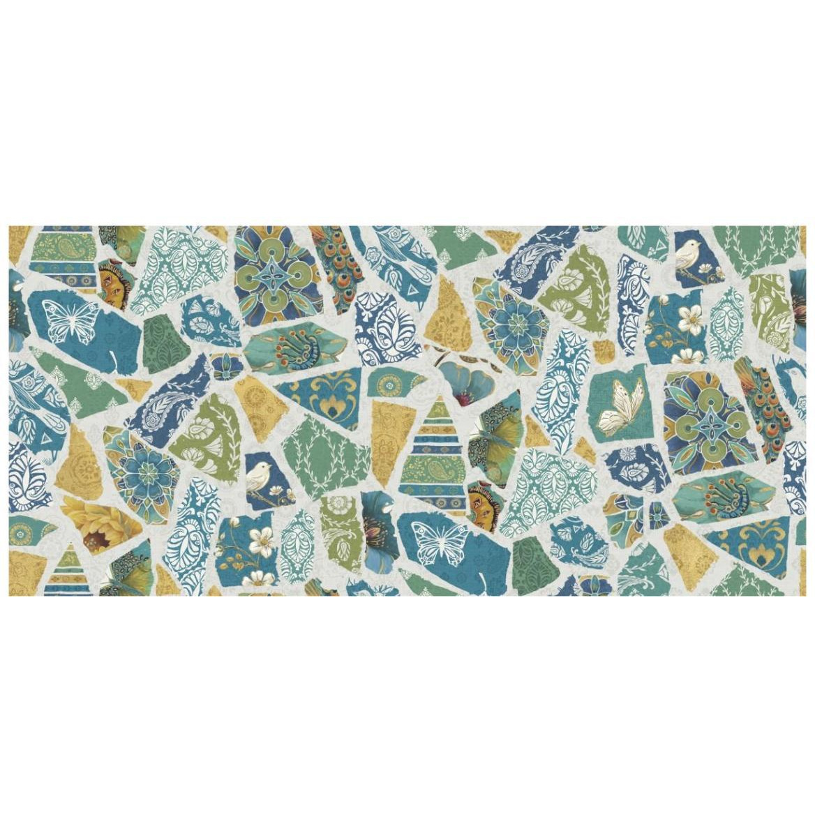 Free Bird Spanish Tiles -Paper Art-42&quotx20.4"