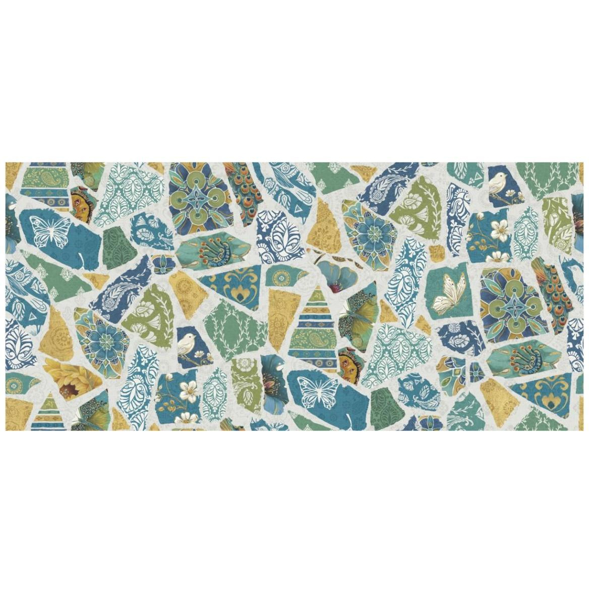 Free Bird Spanish Tiles -Paper Art-46&quotx22.24"