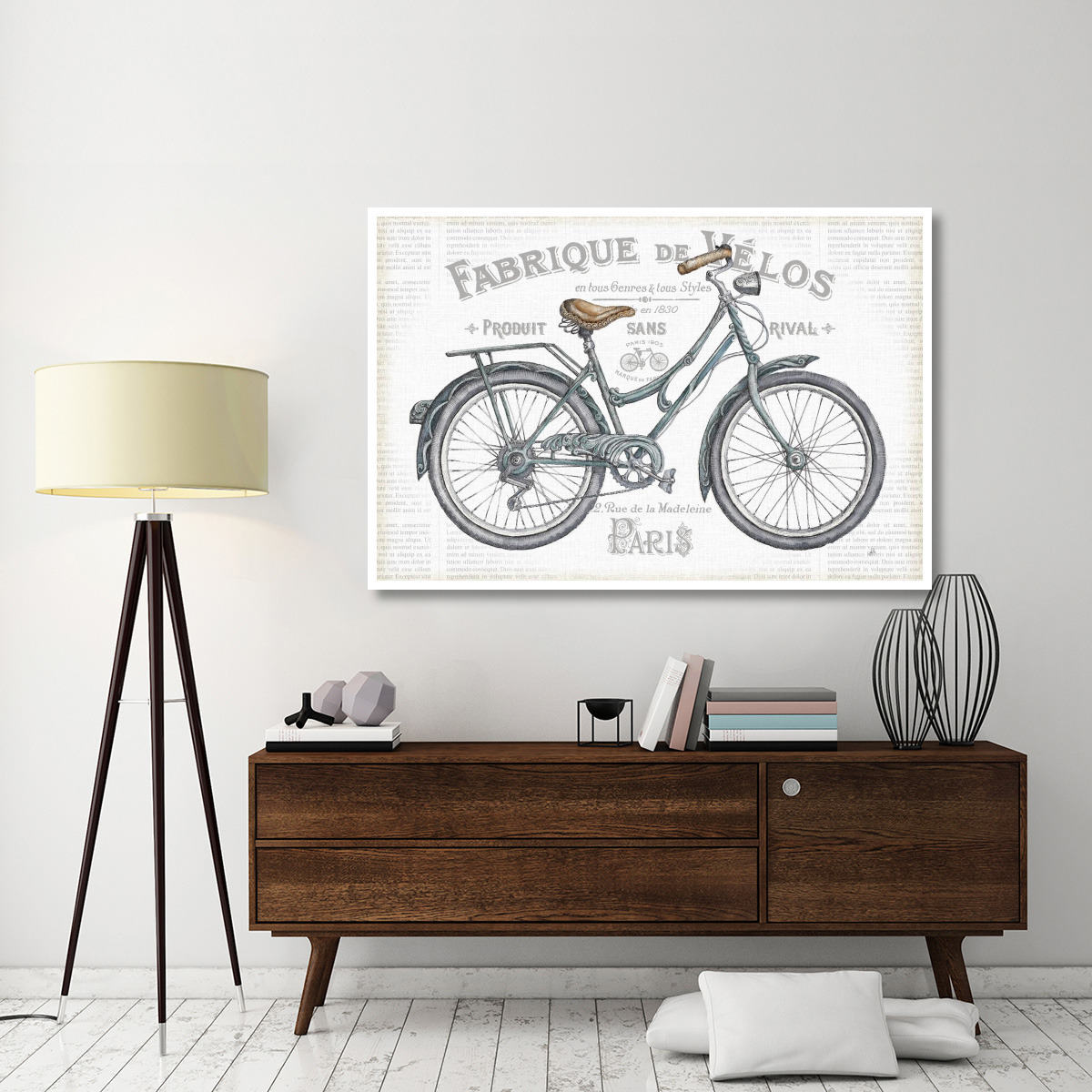 Bicycles I -Paper Art-62&quotx42"