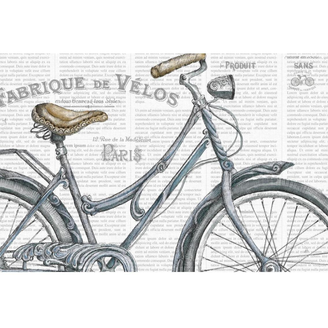 Bicycles III -Paper Art-38&quotx26"