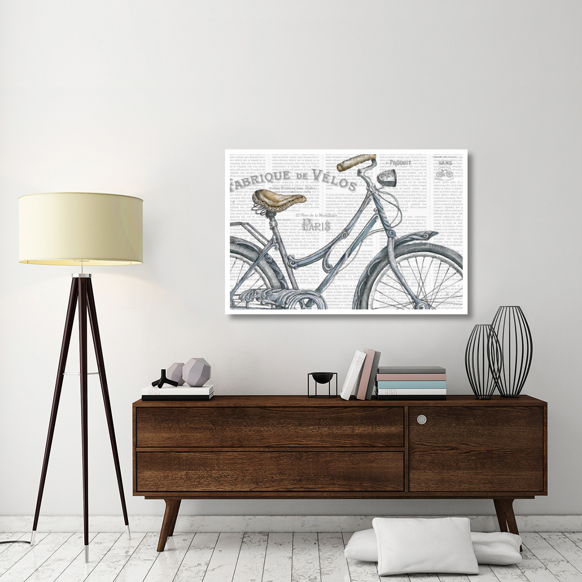Bicycles III -Paper Art-50&quotx34"