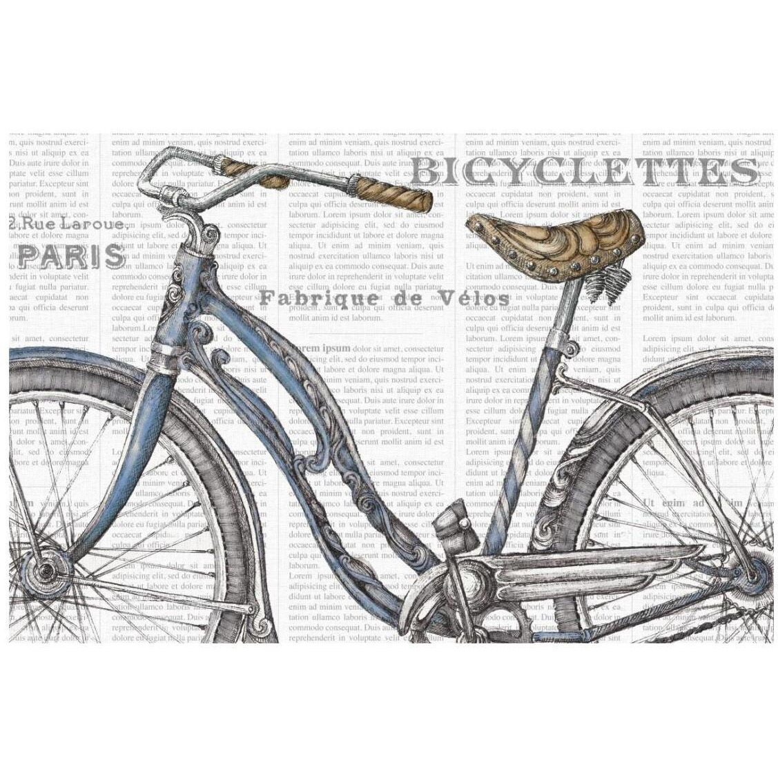 Bicycles IV -Paper Art-26&quotx18"