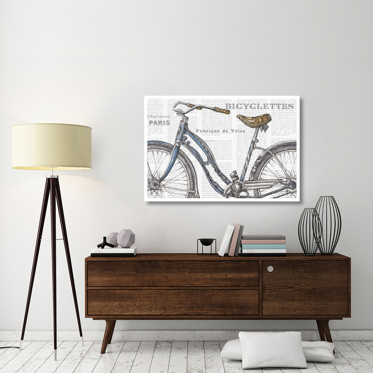 Bicycles IV -Paper Art-50&quotx34"
