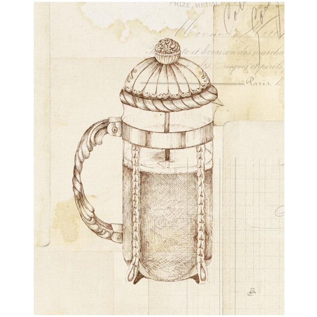 Authentic Coffee II -Paper Art-18&quotx22"