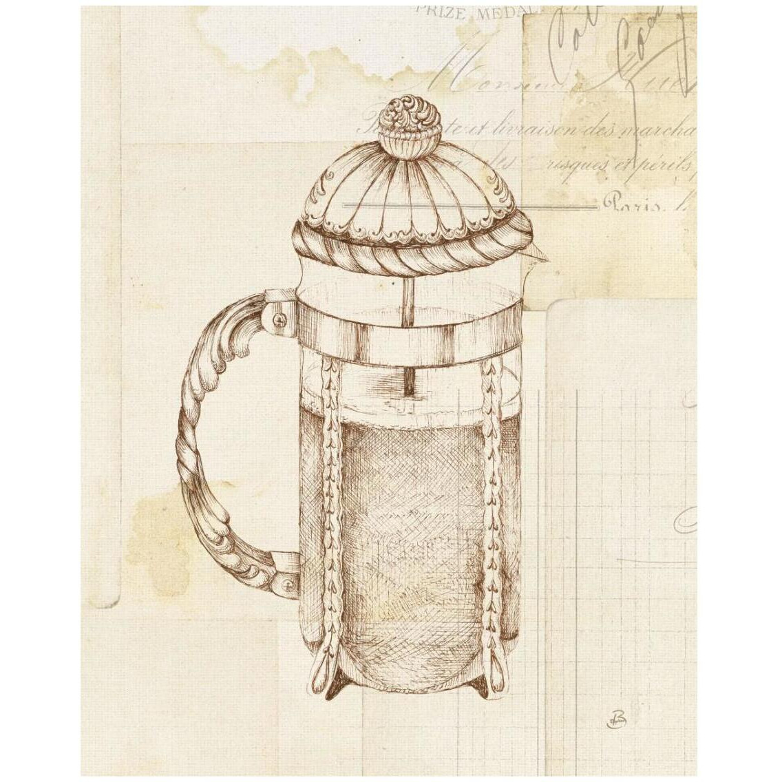 Authentic Coffee II -Paper Art-24&quotx30"