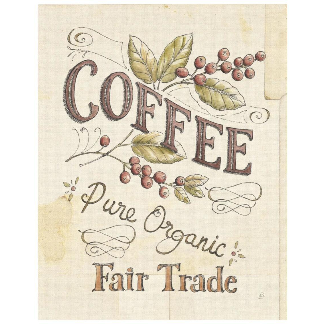 Authentic Coffee VI -Paper Art-22&quotx26"