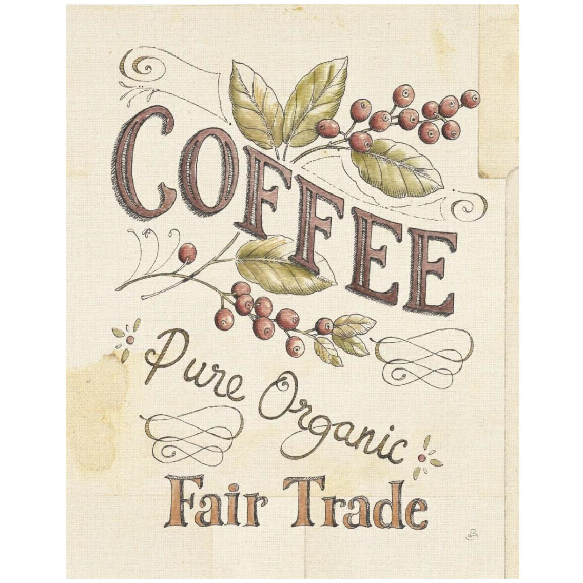 Authentic Coffee VI -Paper Art-24&quotx30"