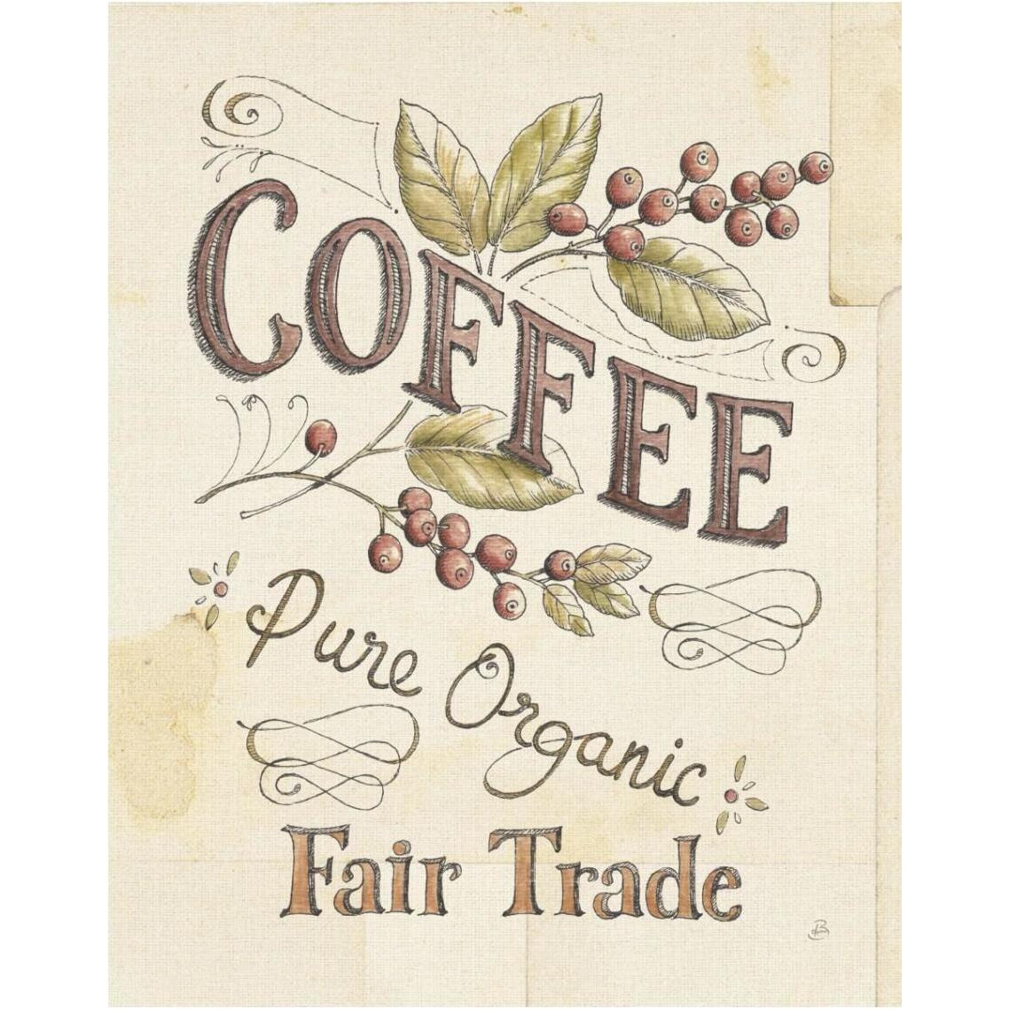 Authentic Coffee VI -Paper Art-30&quotx37"