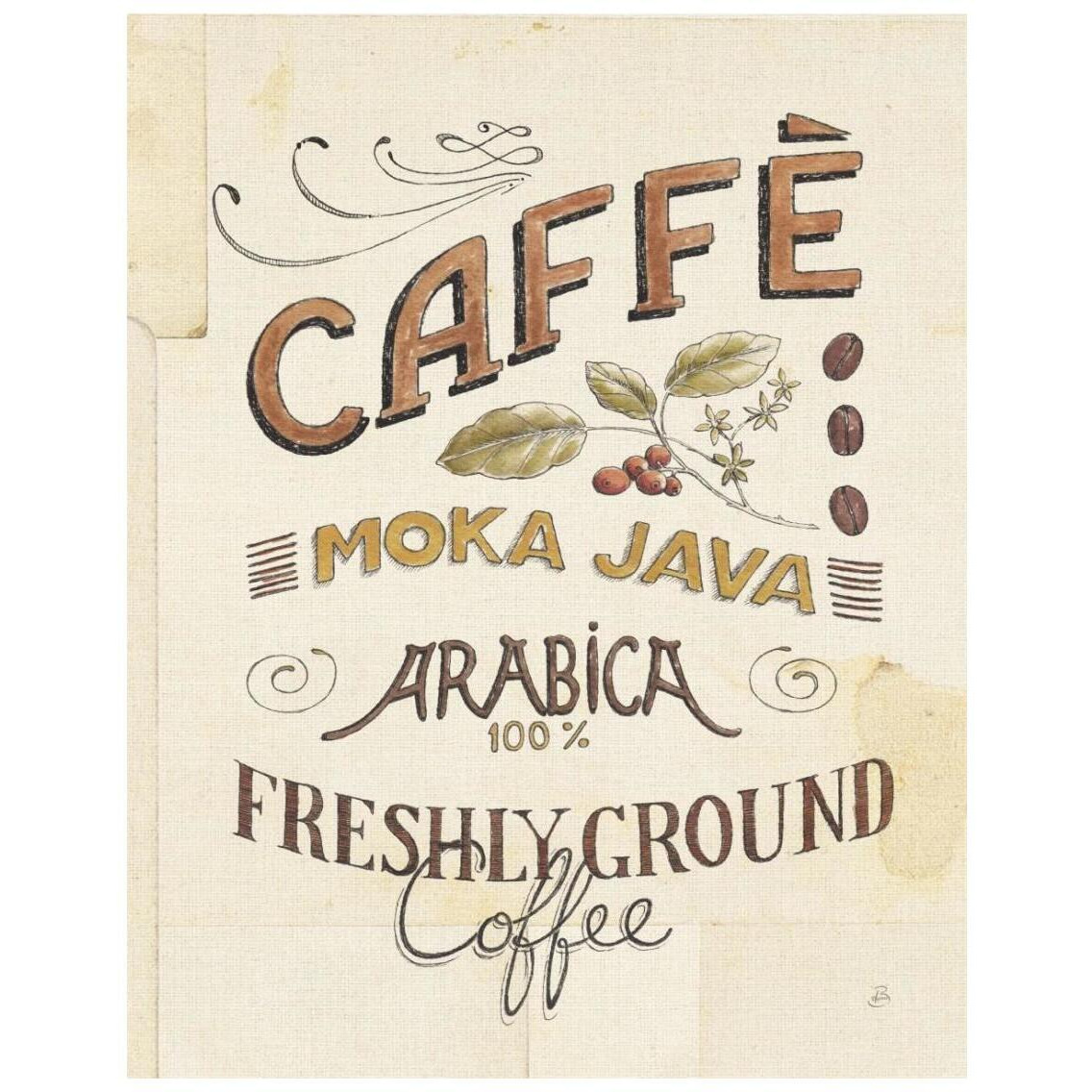 Authentic Coffee VII -Paper Art-22&quotx26"