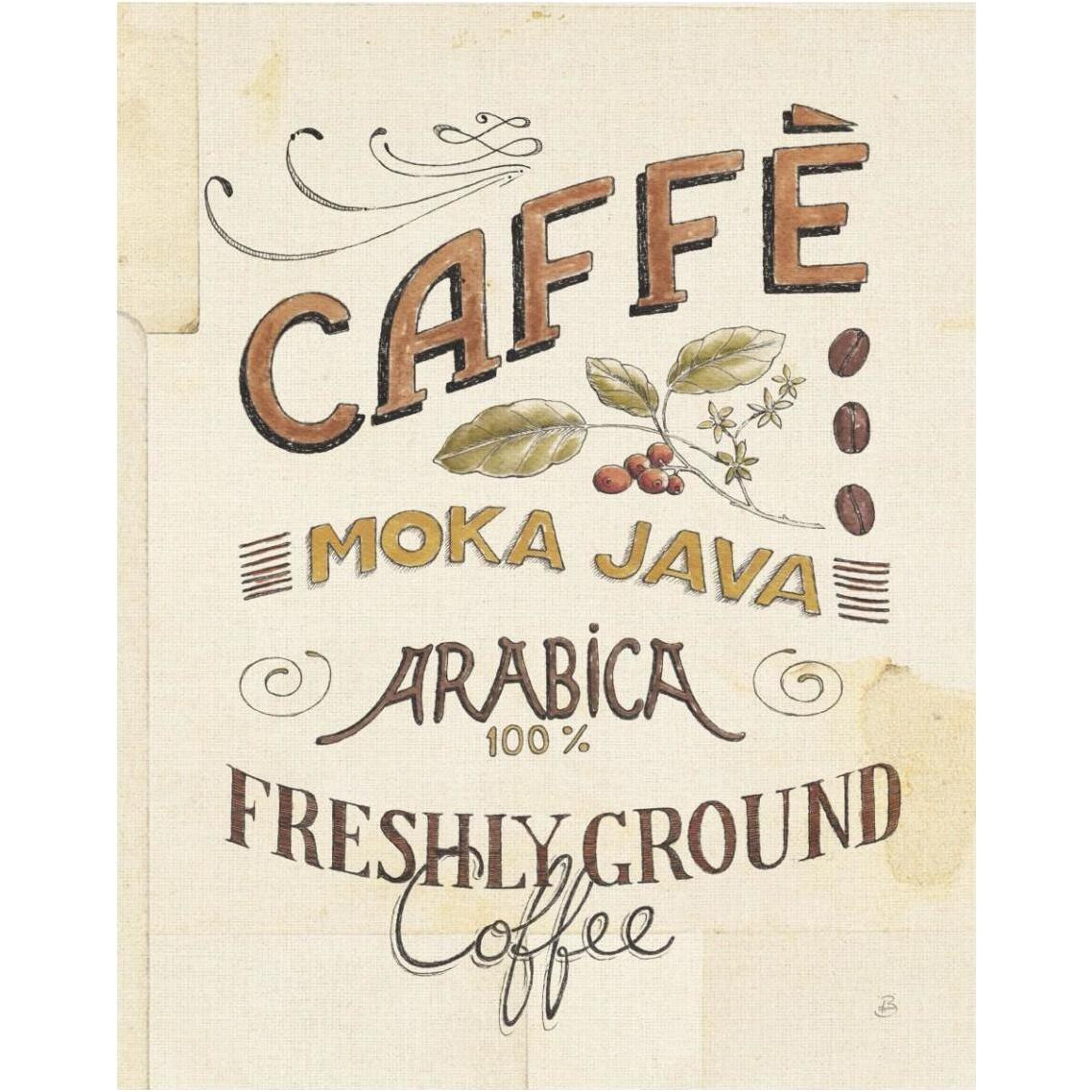 Authentic Coffee VII -Paper Art-30&quotx37"