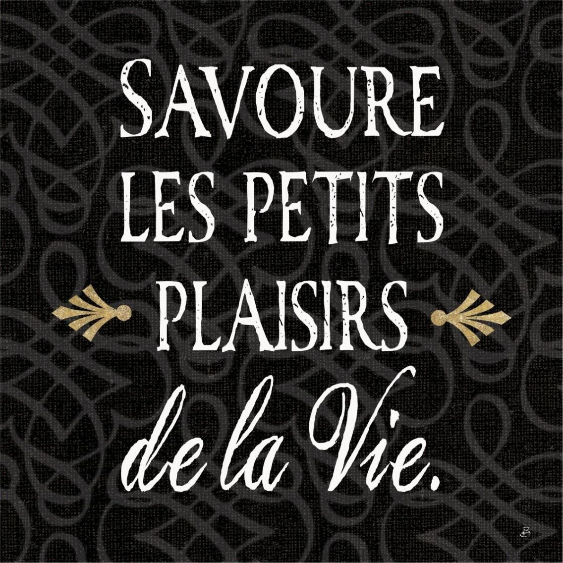 Inspirational Collage II French on Black -Paper Art-38&quotx38"
