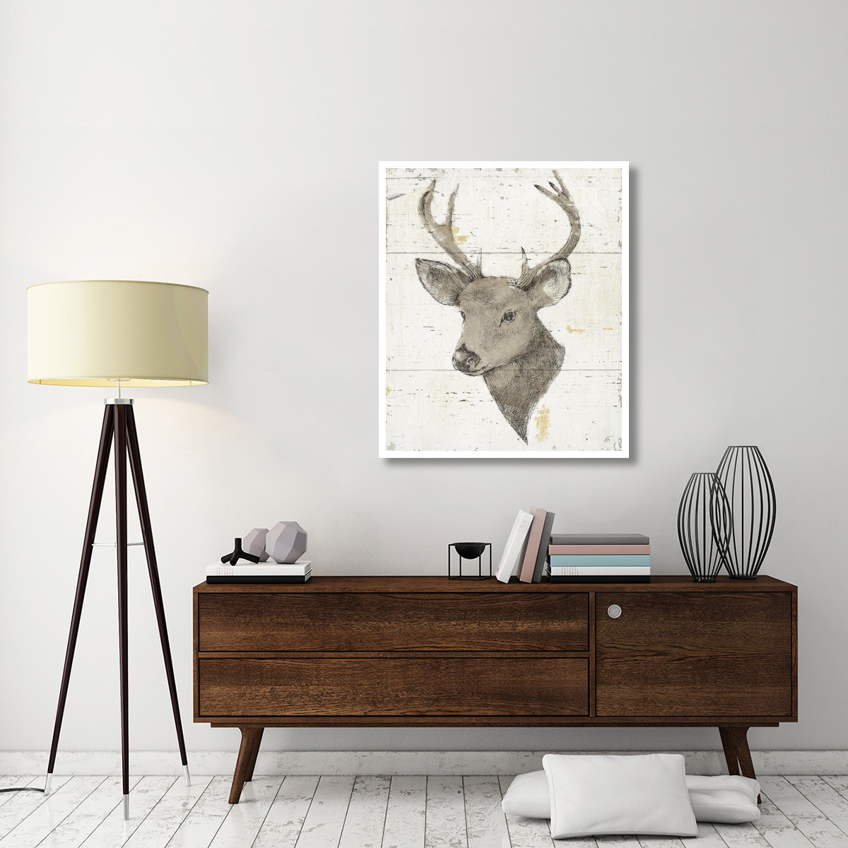 Wild and Beautiful II with Brown -Paper Art-35.6&quotx42"