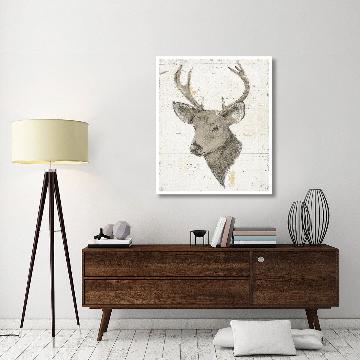 Wild and Beautiful II with Brown -Paper Art-38.96&quotx46"