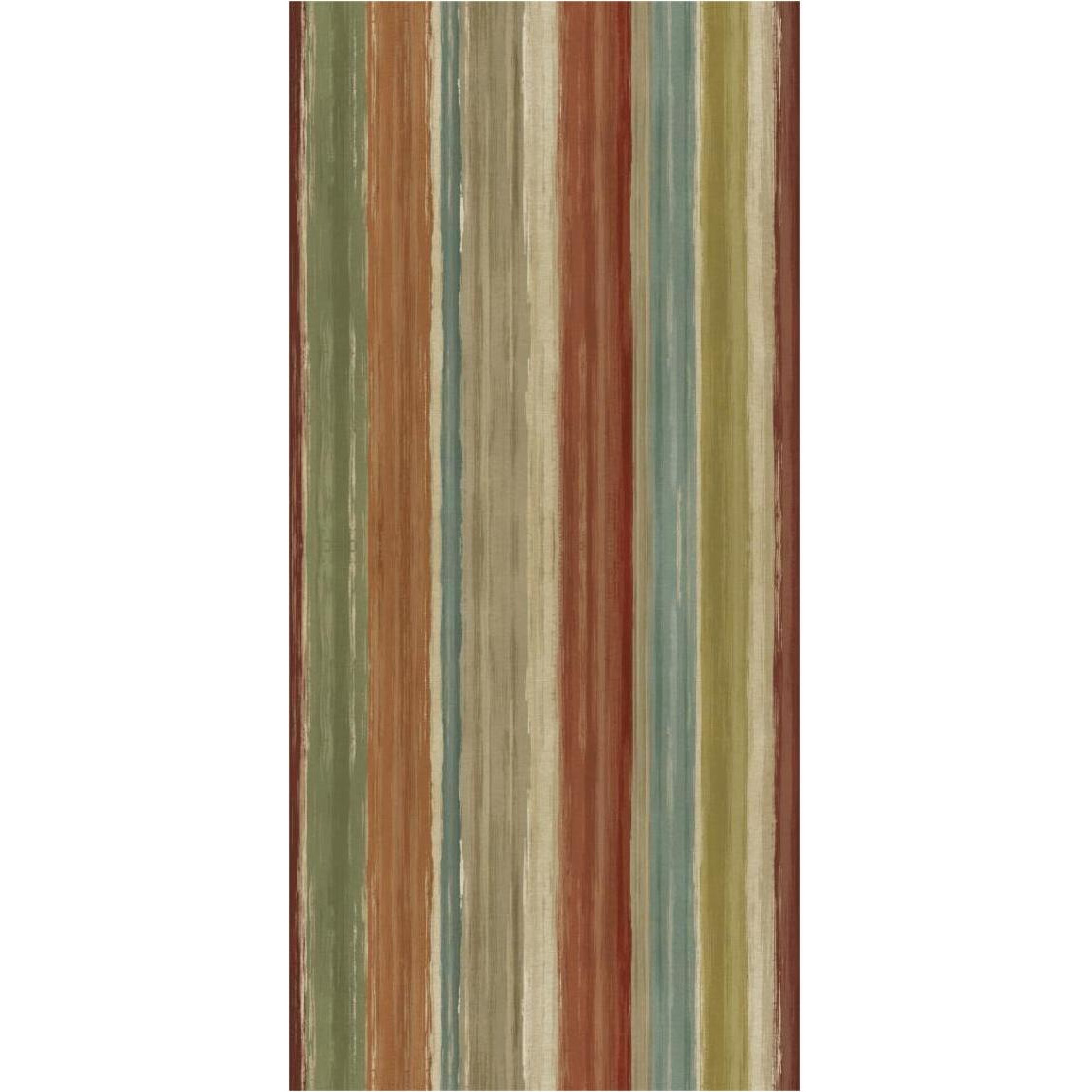 Mumbai Rainbow Stripes -Paper Art-18.92&quotx38"