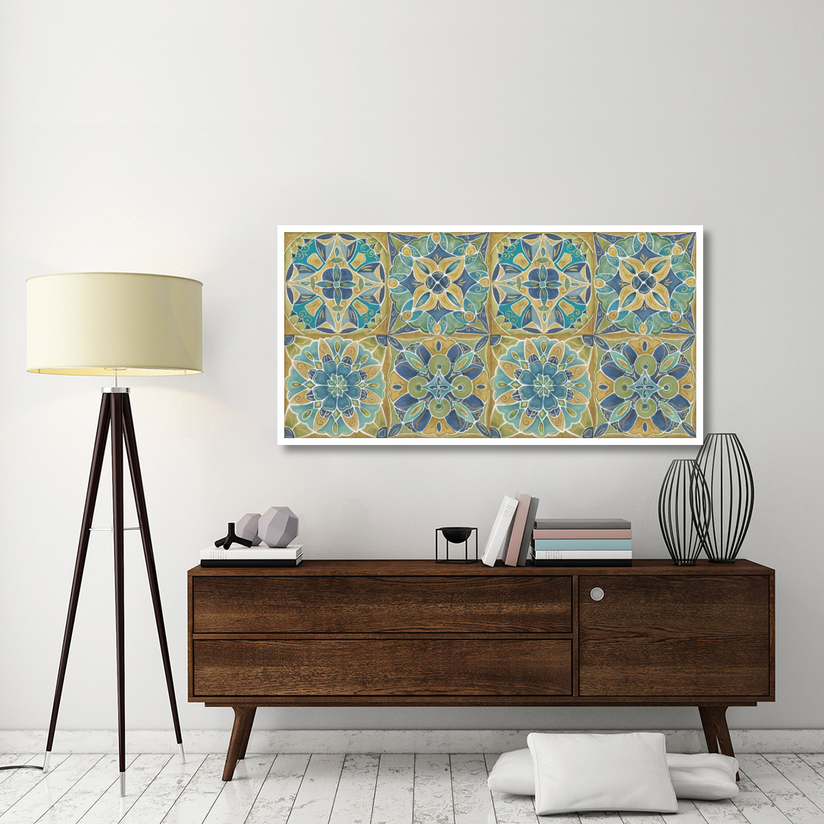 Mexican Tiles Pattern -Paper Art-62&quotx32"