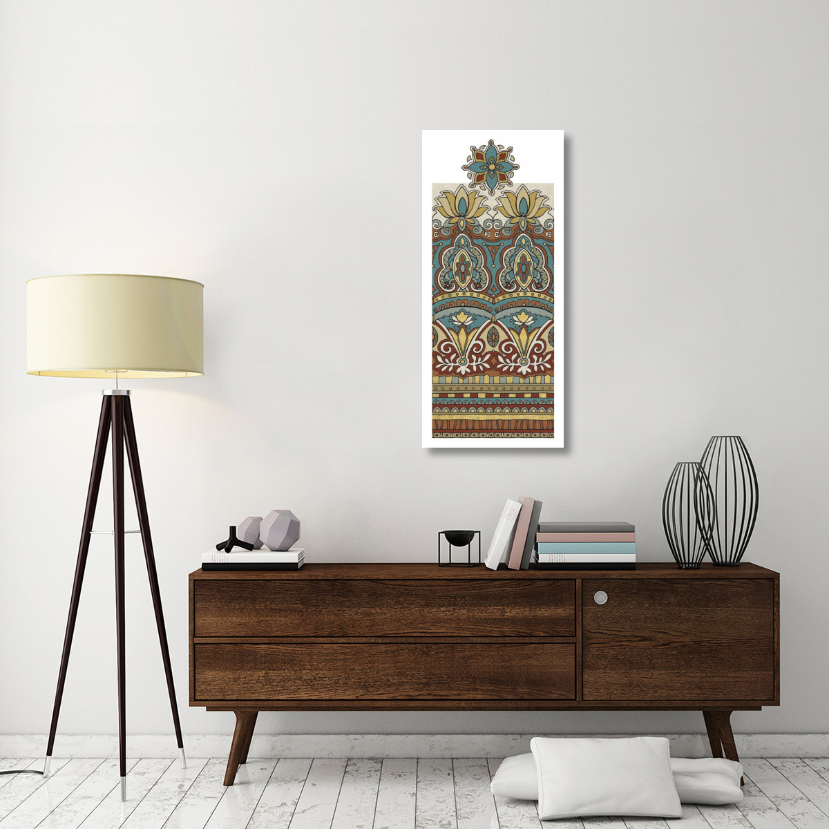 Spice Route Elephant Border -Paper Art-20.48&quotx46"