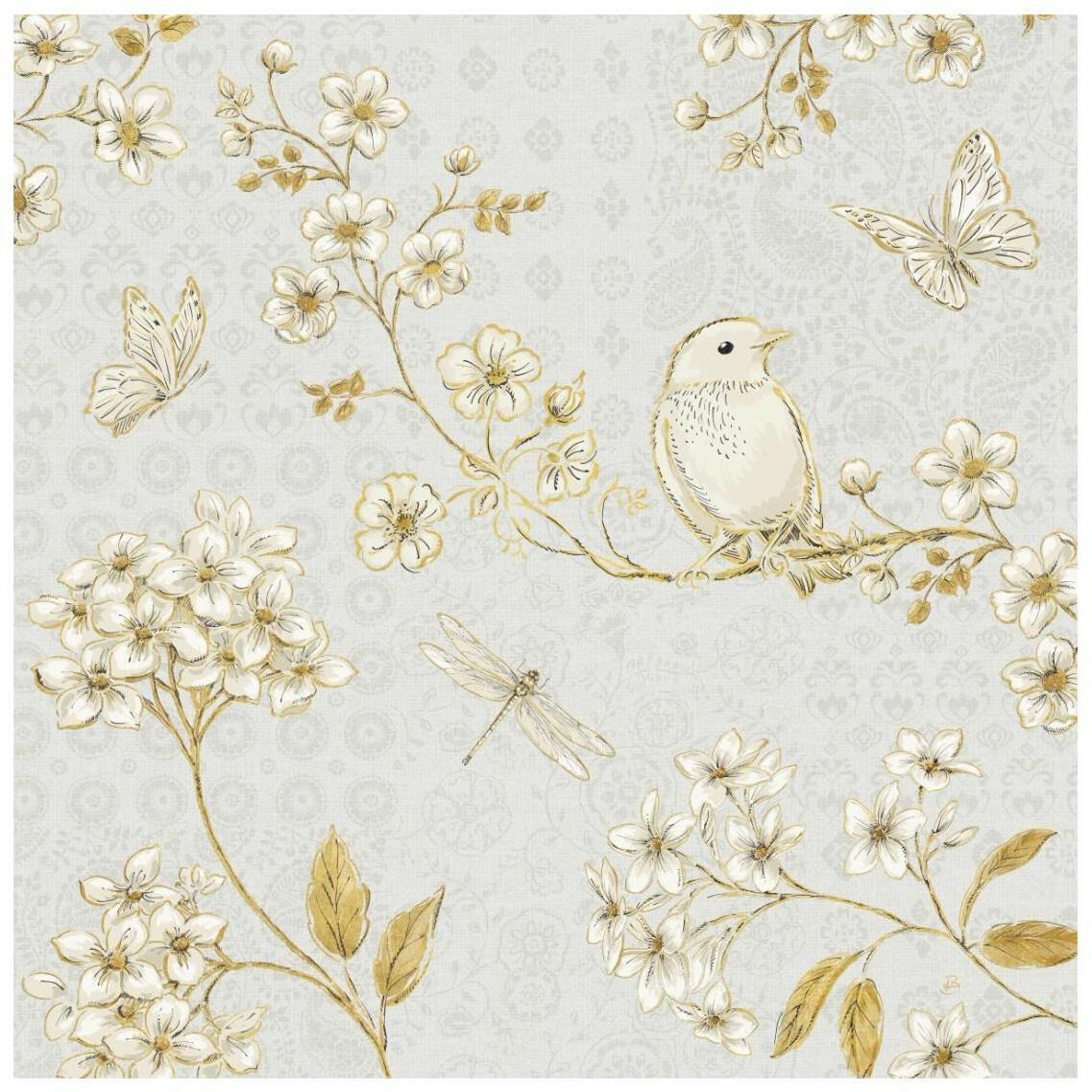 Golden Garden III -Paper Art-26&quotx26"