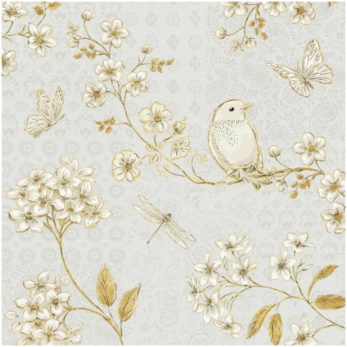 Golden Garden III -Paper Art-32&quotx32"