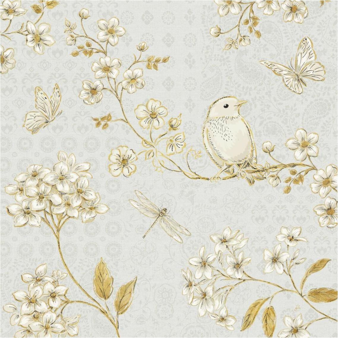 Golden Garden III -Paper Art-38&quotx38"